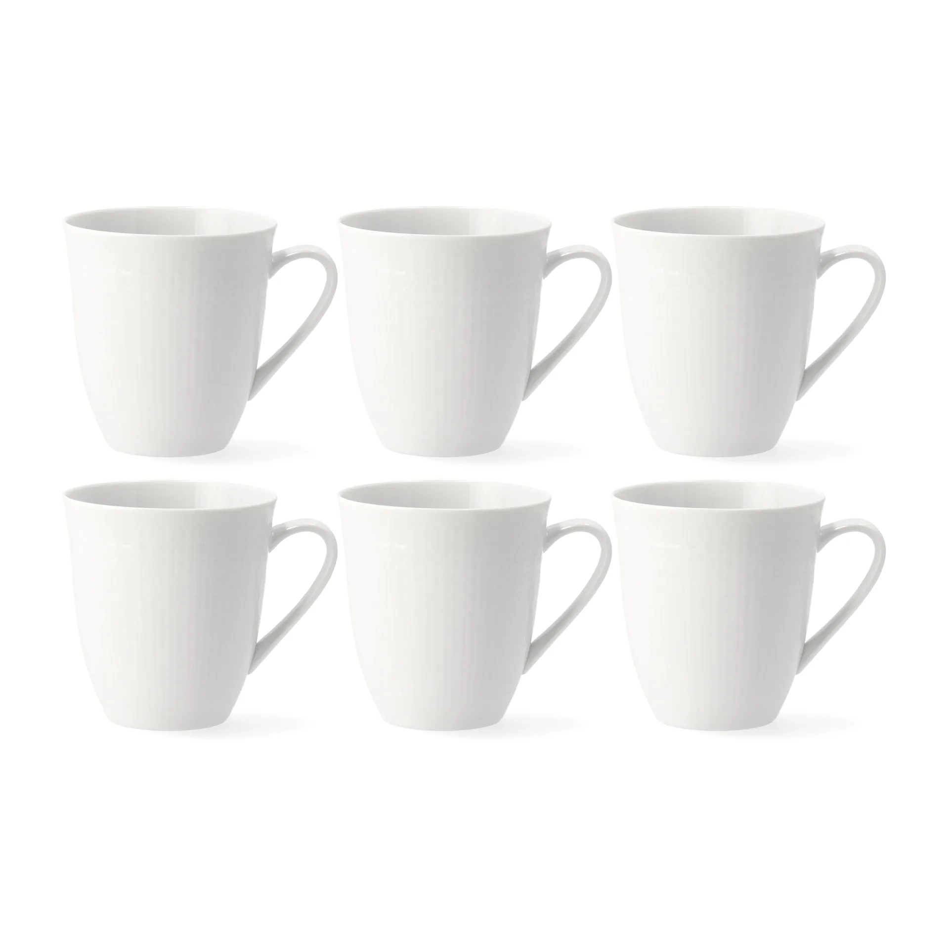 Swedish Grace große Tasse 6er Pack Weiß Rörstrand