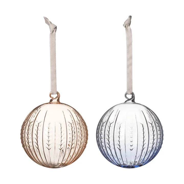 Swedish Grace julkula - Jubileums-Blau, 2-teilig - Rörstrand