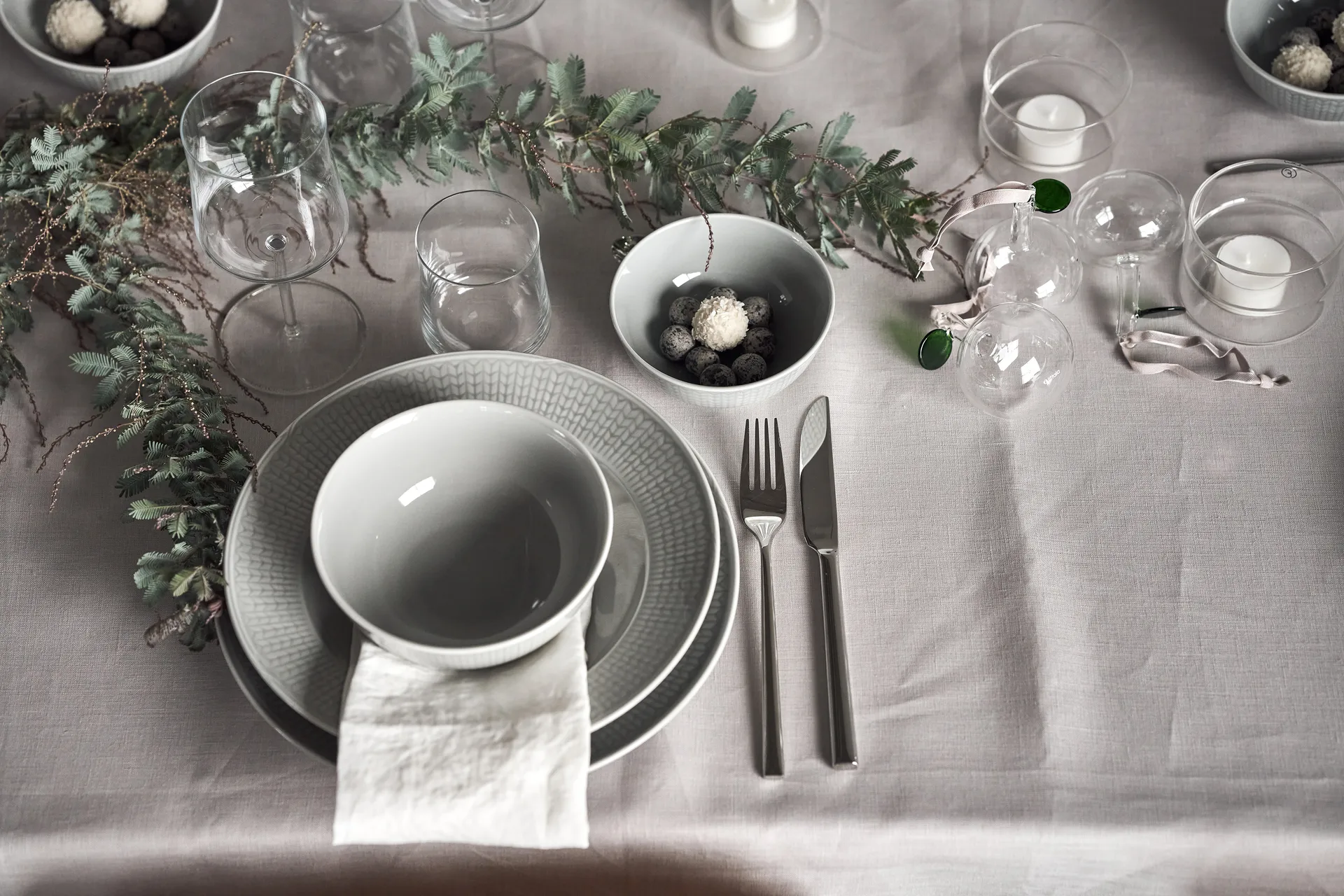 Swedish Grace kleine Schale 6er Pack Nebel (grau),  Rörstrand