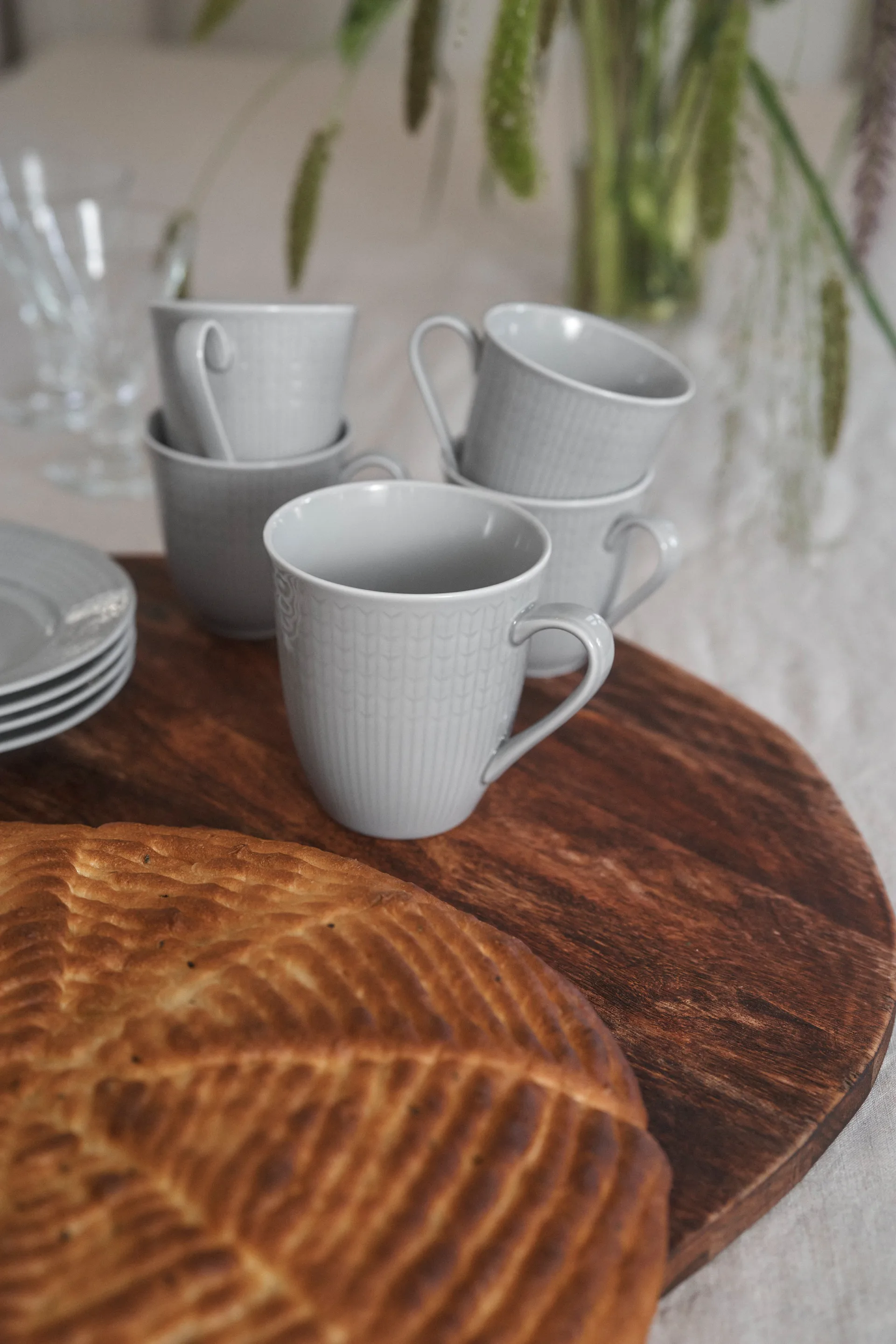 Swedish Grace Tasse klein 6er Pack Nebel (grau),  Rörstrand