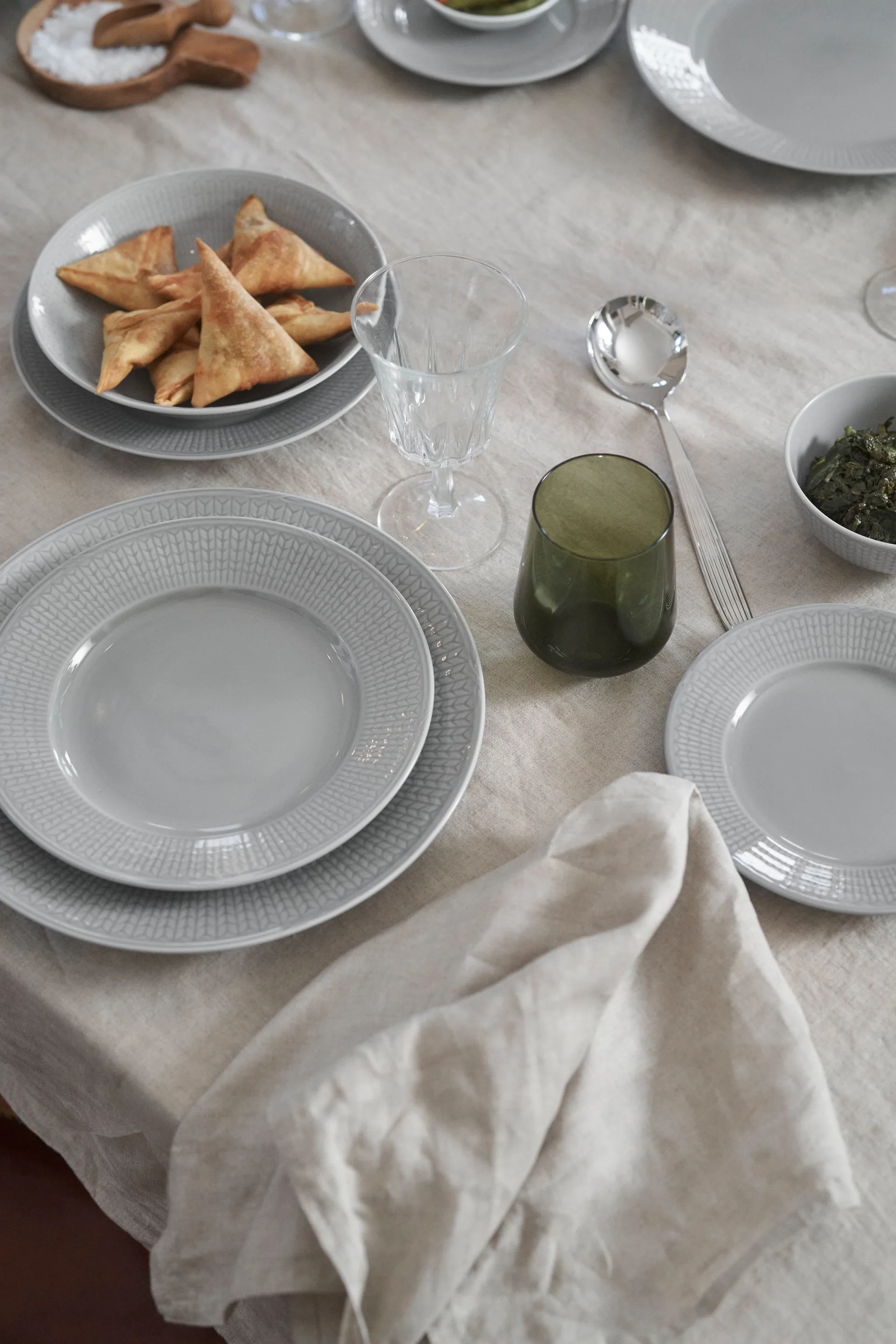 Swedish Grace Teller 17cm 6er Pack Nebel (grau),  Rörstrand