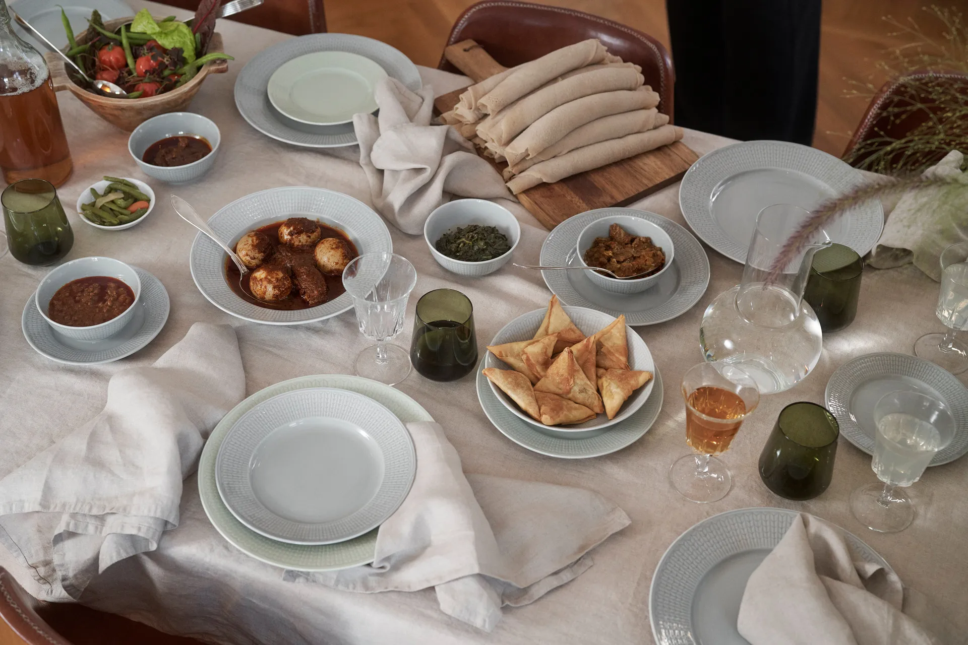 Swedish Grace Teller Ø21 cm 8er-Pack - Schnee (weiß) Rörstrand