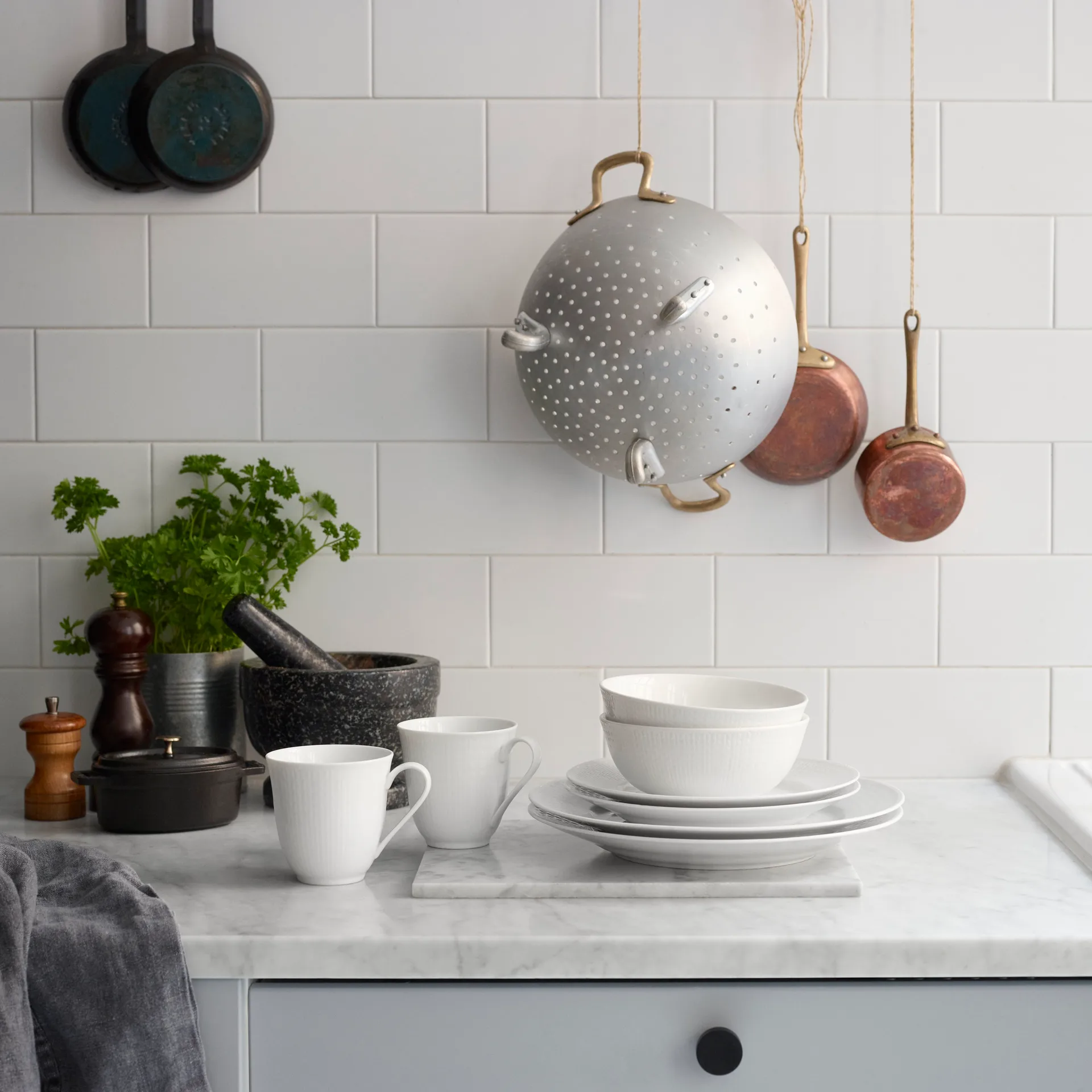 Swedish Grace Teller Ø21 cm, Weiß Rörstrand