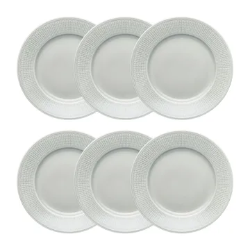 Swedish Grace Teller Ø 21cm 6er Pack Nebel (grau) - Rörstrand