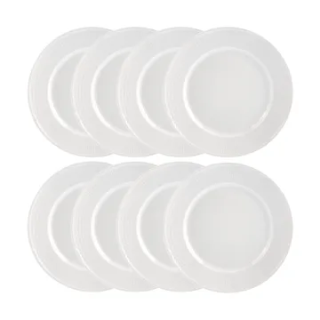 Swedish Grace Teller Ø27 cm 8er-Pack - Schnee (weiß) - Rörstrand