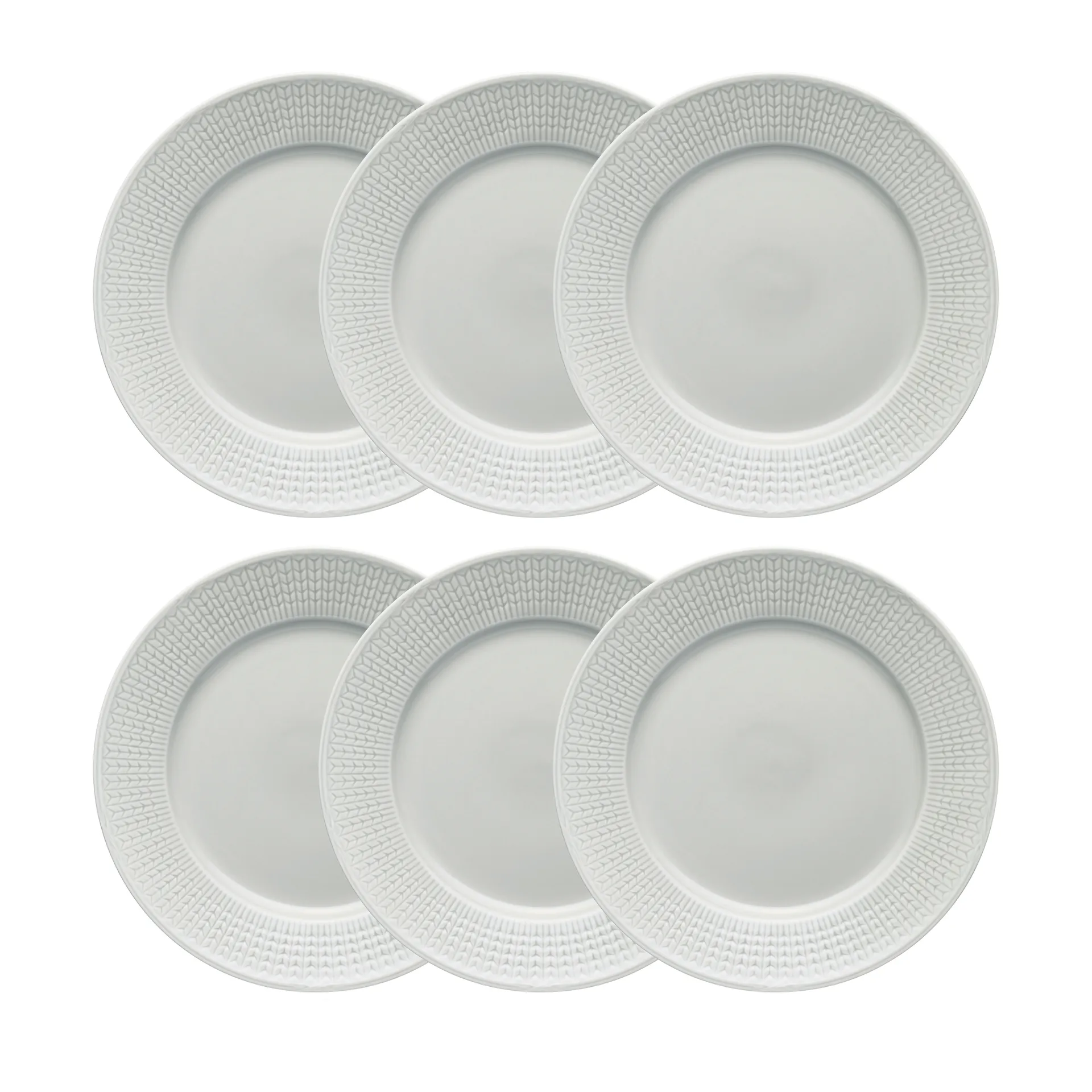 Swedish Grace Teller Ø 27cm 6er Pack Nebel (grau),  Rörstrand