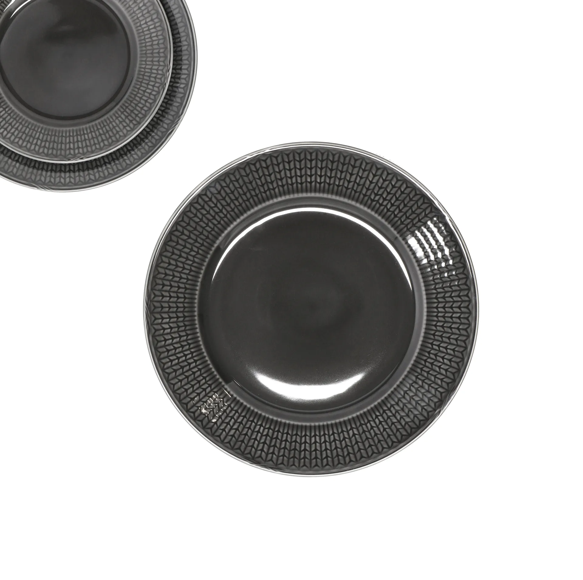 Swedish Grace Teller Ø27cm, Stone (dunkelgrau) Rörstrand