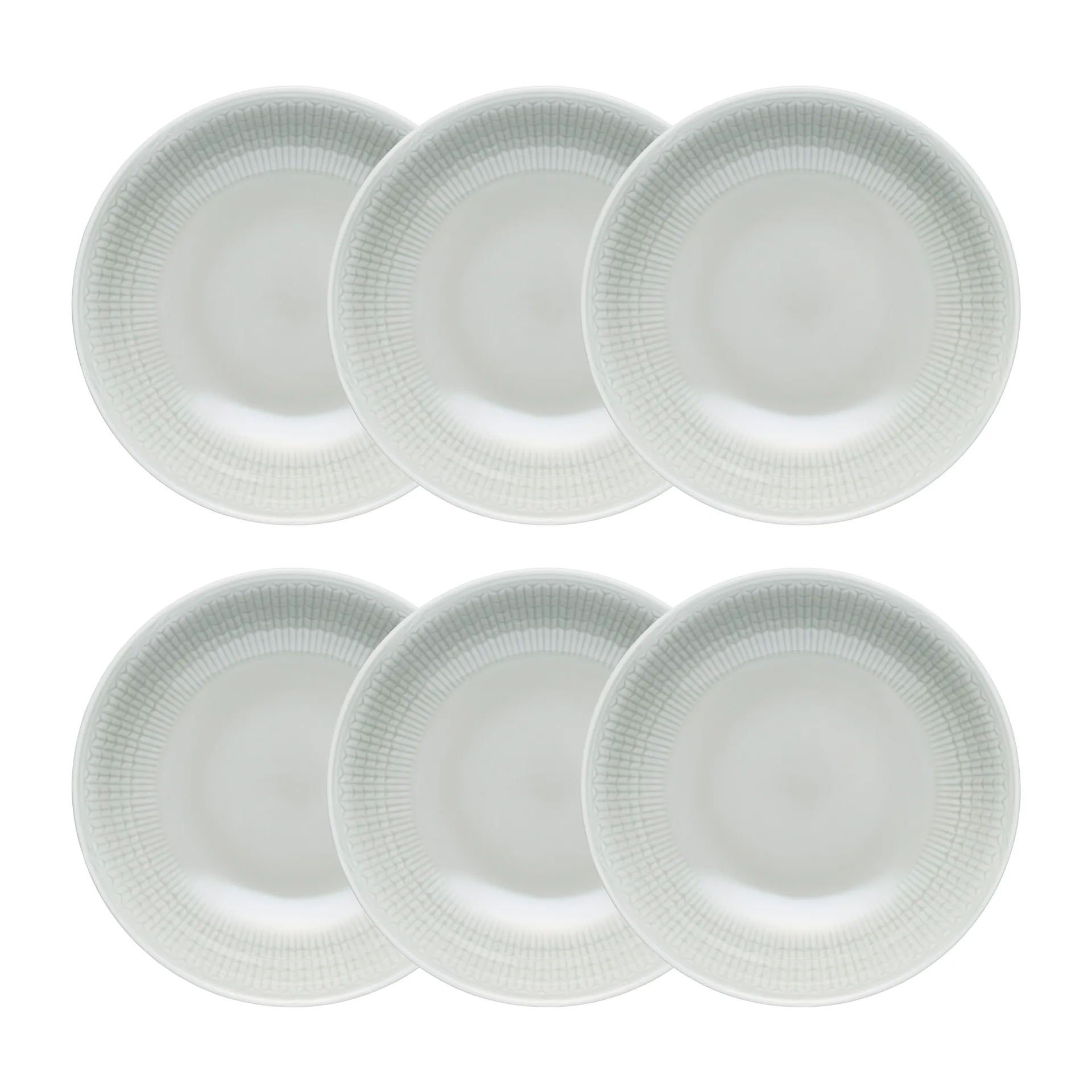 Swedish Grace tiefer Teller 19cm 6er Pack Nebel (grau),  Rörstrand