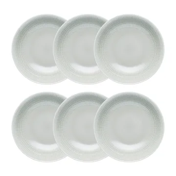 Swedish Grace tiefer Teller 19cm 6er Pack Nebel (grau) - Rörstrand