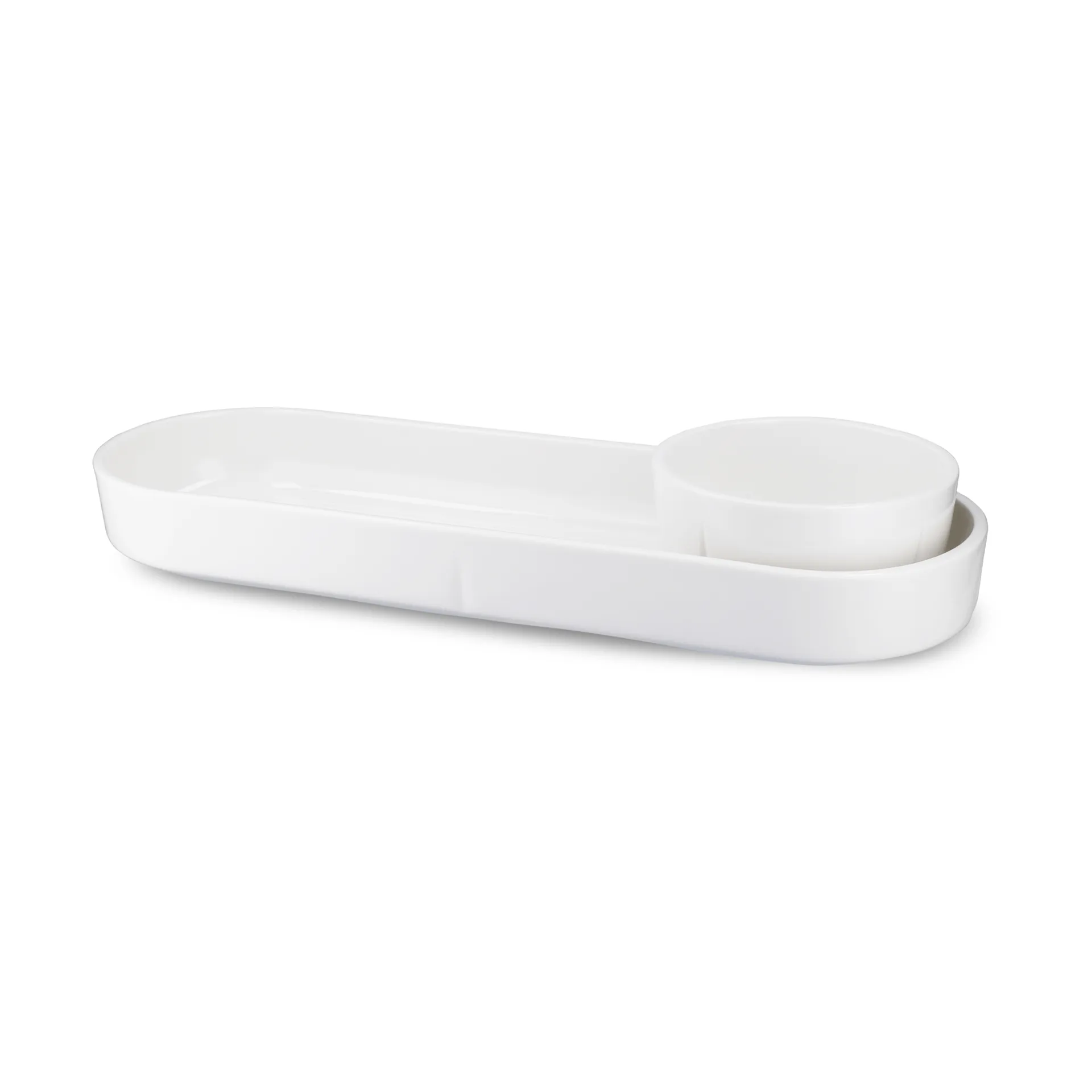 Grand Cru ovales Servierplatten, Weiß, 12x34 cm Rosendahl
