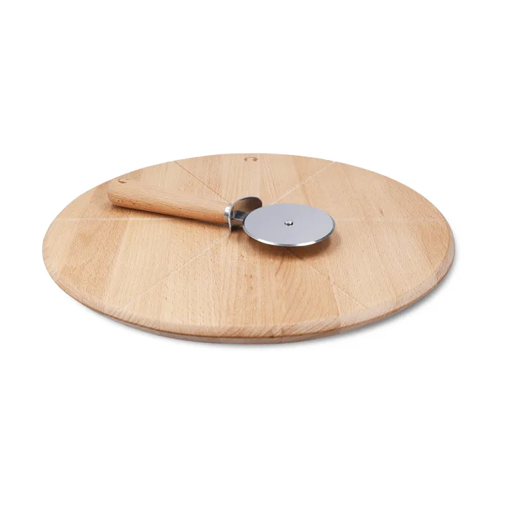 Grand Cru Pizzabrett und Pizzaschneider - Buche, Ø35 cm - Rosendahl