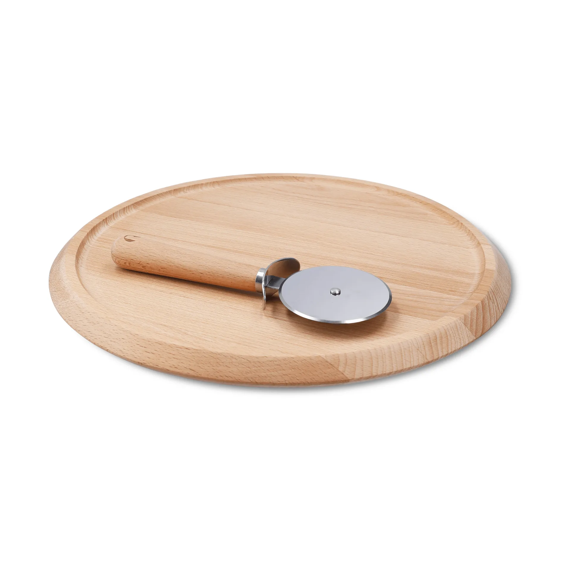 Grand Cru Pizzabrett und Pizzaschneider, Buche, Ø35 cm Rosendahl