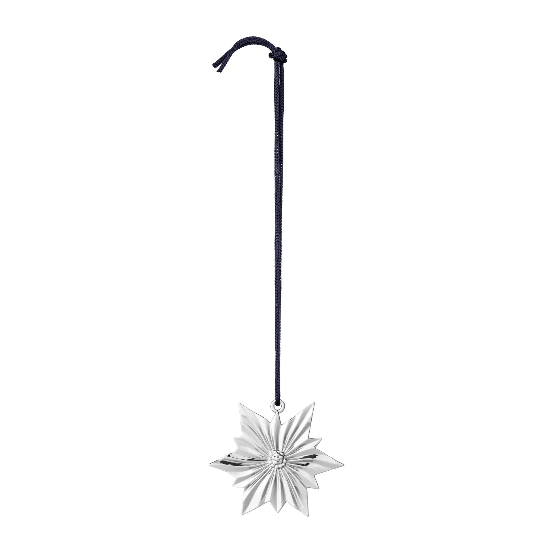 Karen Blixen north star Stern Weihnachtsanhänger 6,5cm, Versilbert Rosendahl