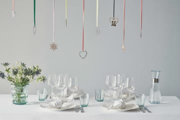 Karen Blixen Weihnachtsanhänger Blumenherz - Silver - Rosendahl