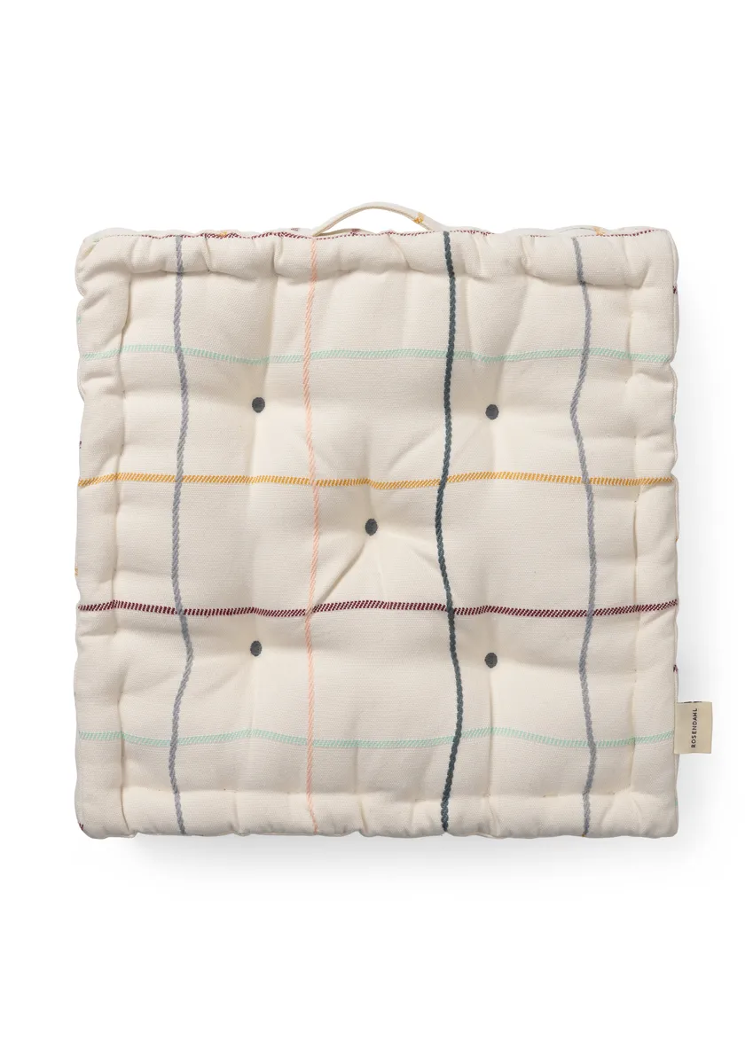 Outdoor Check Kissen 40x40 cm, Beige Rosendahl