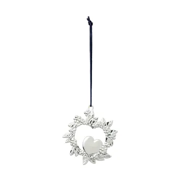 Wild heart Weihnachtsanhänger 8 cm - Versilbert - Rosendahl