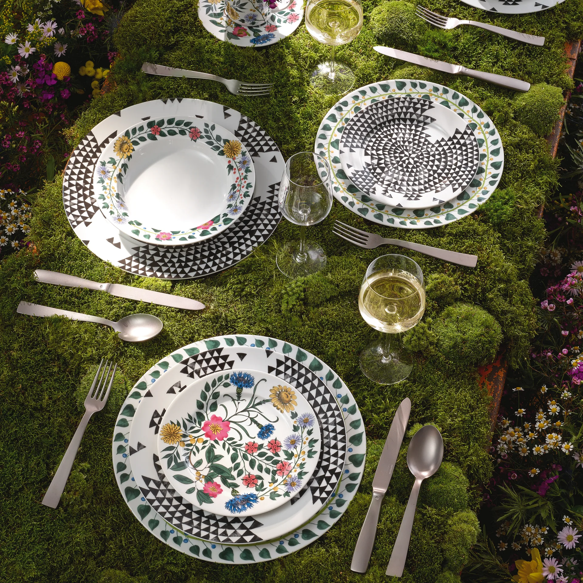 Magic Garden Foliage Teller 28cm, Weiß-grün Rosenthal
