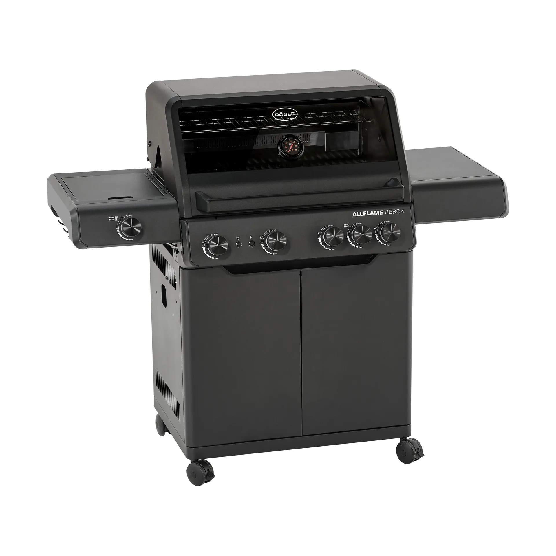 AllFlame Hero 4 Gasgrill, Schwarz Rösle