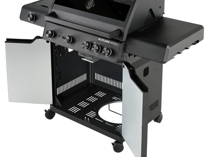 AllFlame Hero 4 Gasgrill, Schwarz Rösle