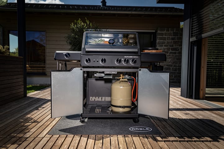 AllFlame Hero 4 Gasgrill, Schwarz Rösle