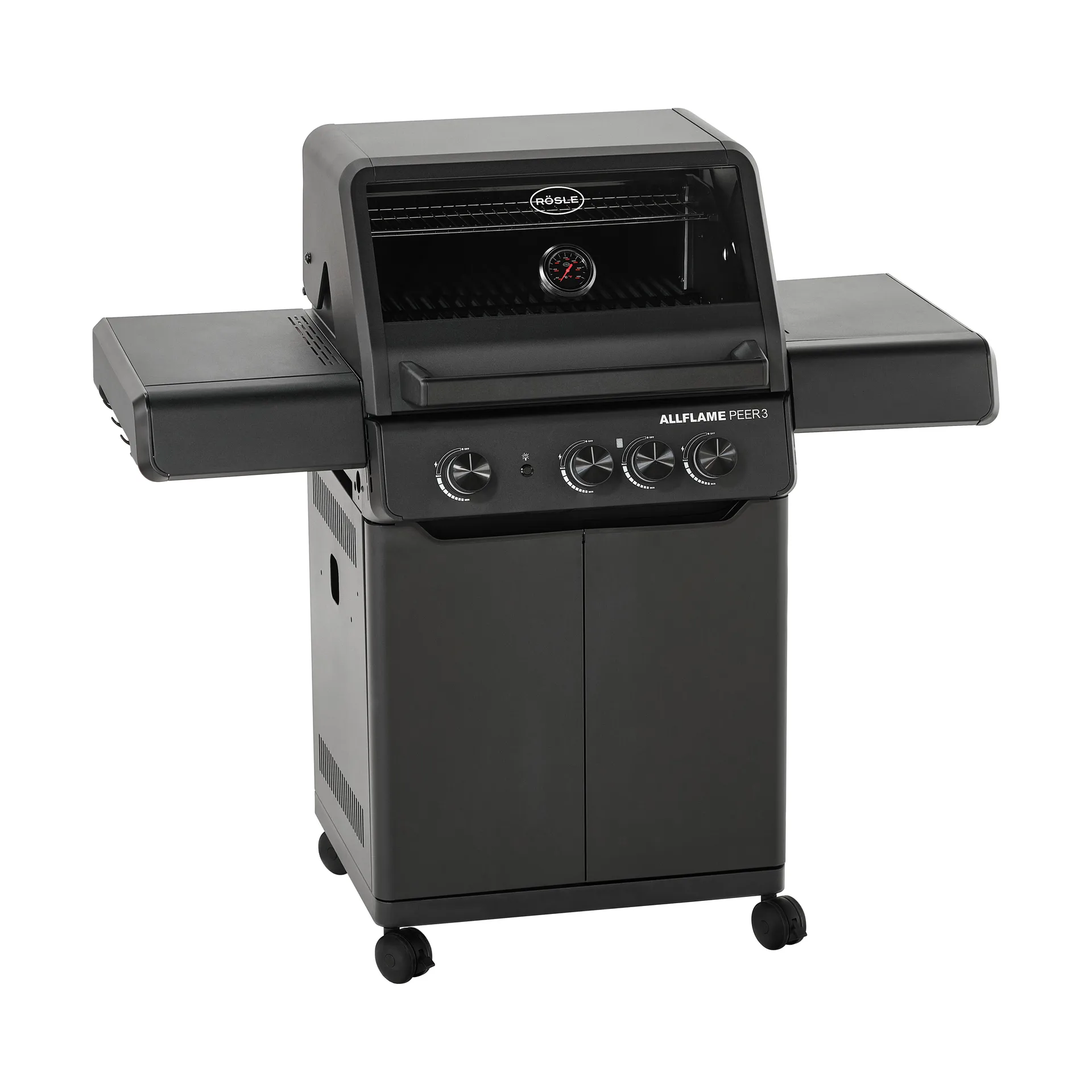 AllFlame Peer 3 Gasgrill, Schwarz Rösle