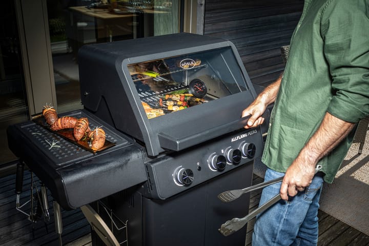AllFlame Peer 3 Gasgrill, Schwarz Rösle