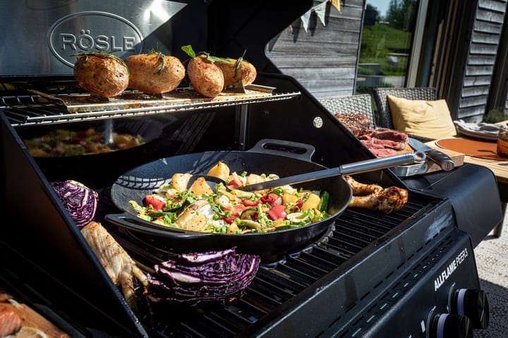AllFlame Peer 3 Gasgrill, Schwarz Rösle