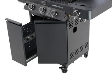 Videro PRO G3-S Vario + Gasgrill - Matt schwarz - Rösle