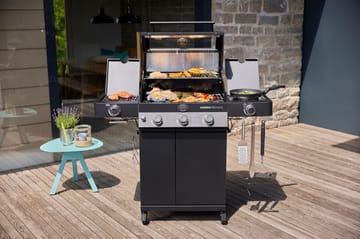 Videro PRO G3-S Vario + Gasgrill - Matt schwarz - Rösle