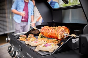 Videro PRO G4-SB Smart Vario + Gasgrill - Matt schwarz - Rösle