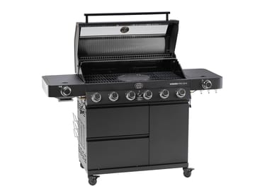 Videro PRO G6-S Vario + Gasgrill - Matt schwarz - Rösle