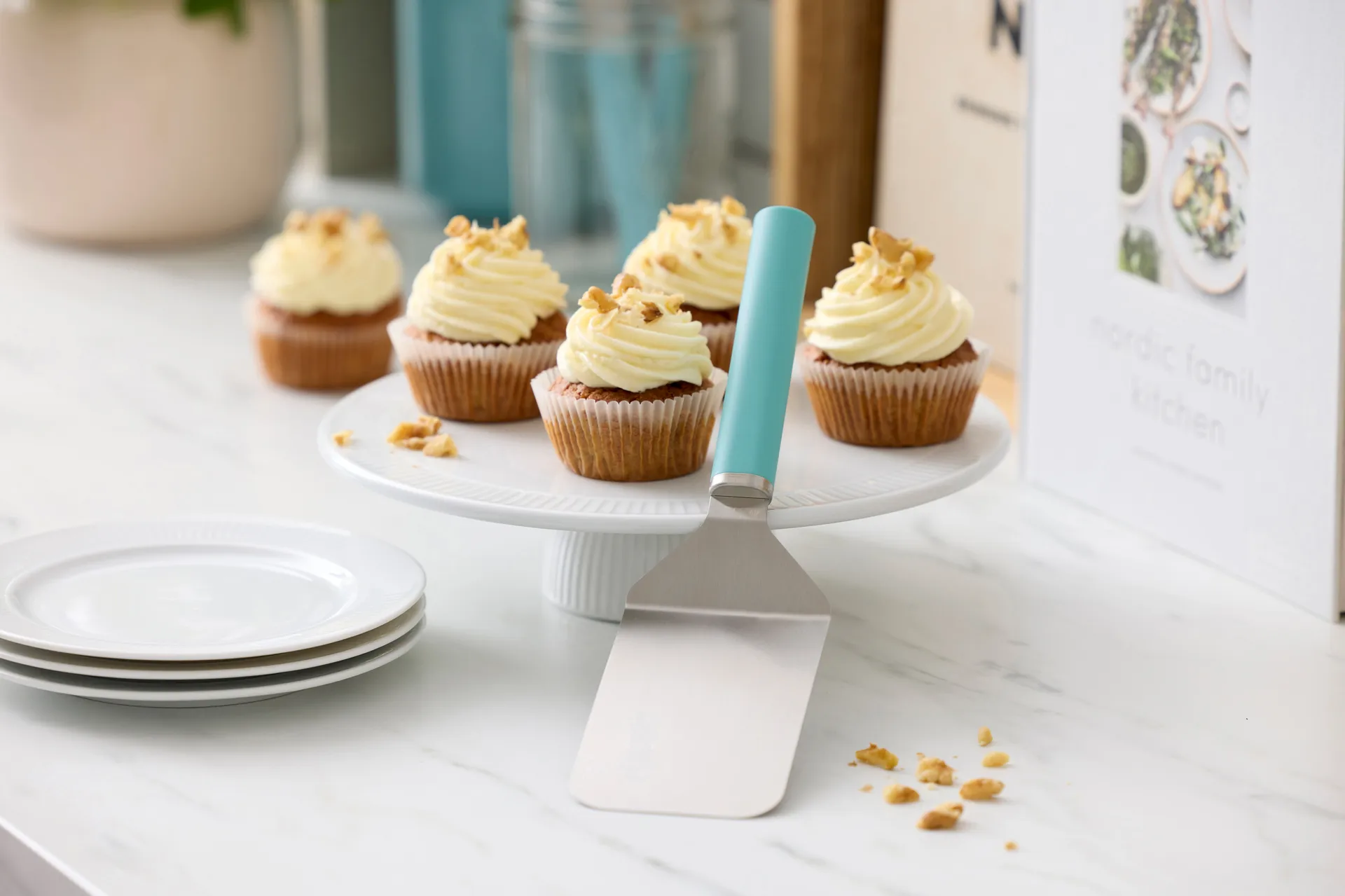 Emma Palettenmesser breit Stahl 26 cm, Nordic green Rosti