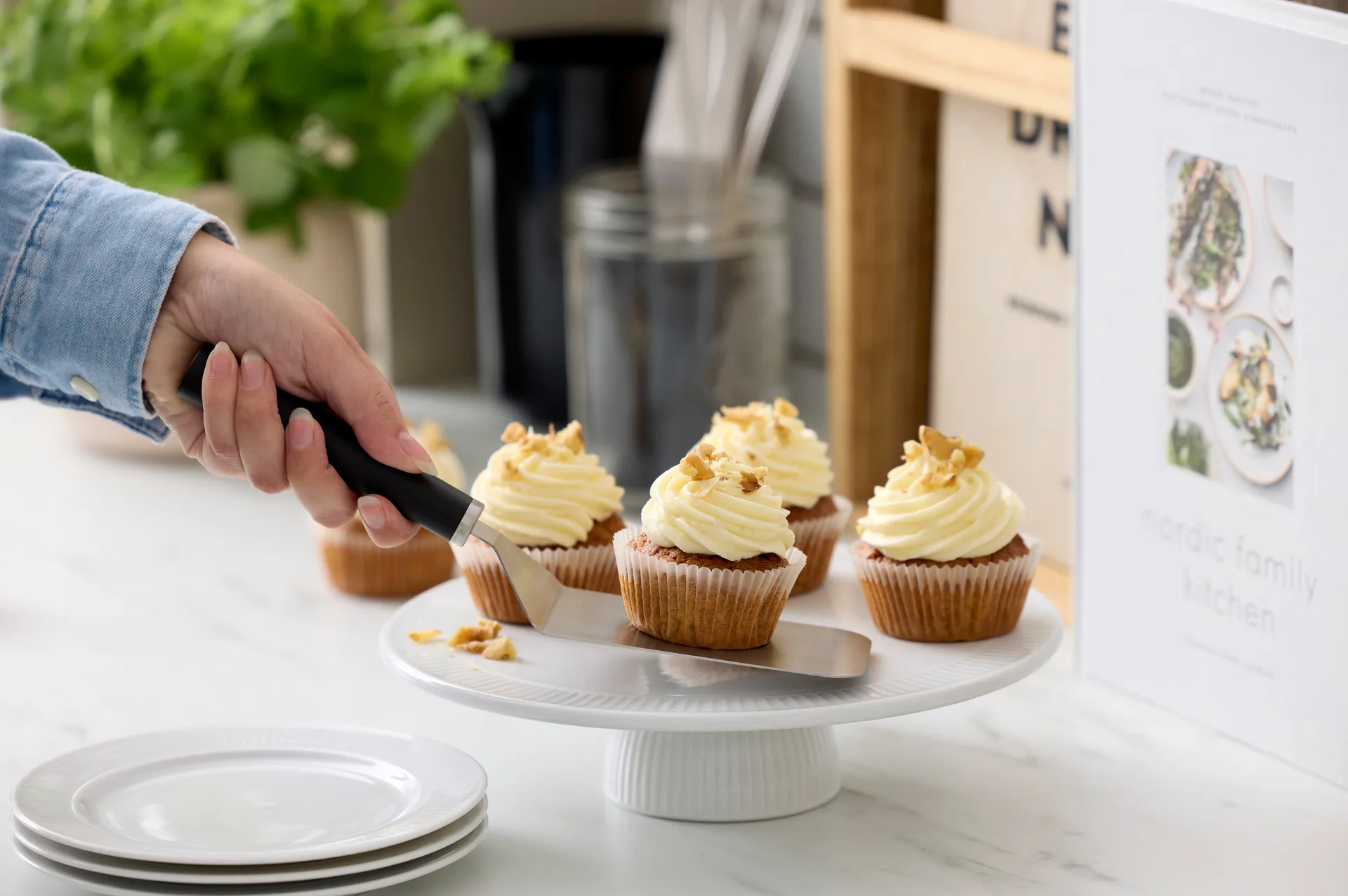 Emma Palettmesser breit Stahl 26 cm, Black Rosti