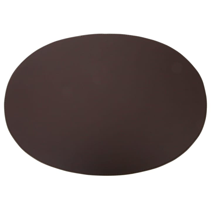 Ørskov Platzdecke Leder oval 47 x 34cm, Chocolate Ørskov