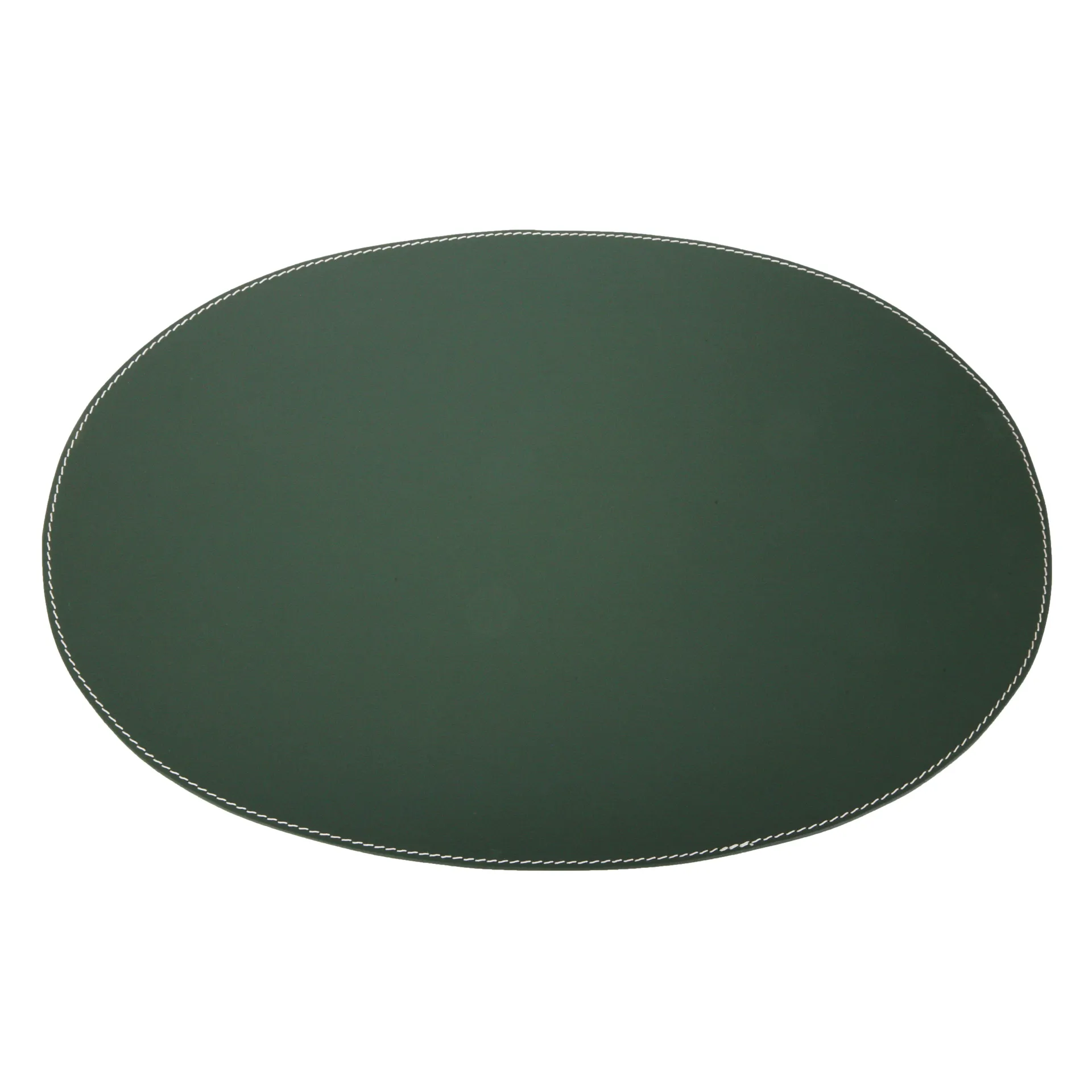 Ørskov Platzdecke Leder oval, Dunkelgrün Ørskov