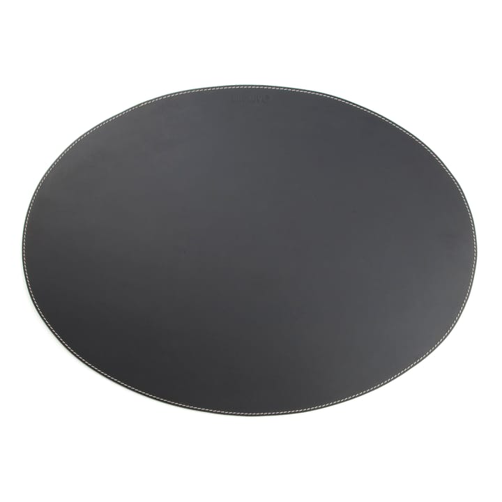 Ørskov Platzdecke Leder oval, Schwarz Ørskov