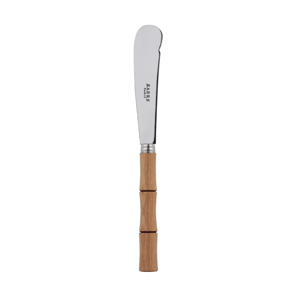 Bamboo shape Butterstreicher 16 cm, Light wood laminated SABRE Paris