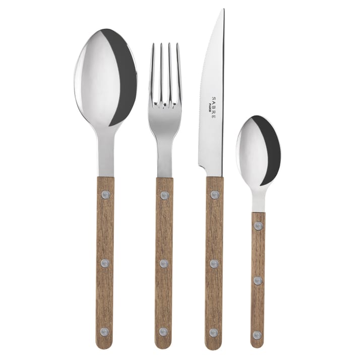 Bistrot Besteck 24 Teile, Teak wood SABRE Paris