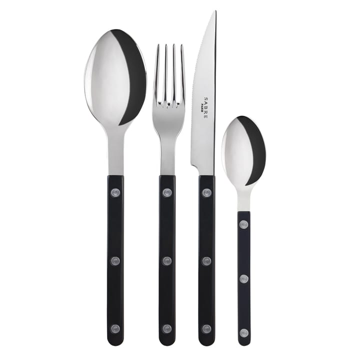 Bistrot Besteck shiny 24 Teile, Black SABRE Paris