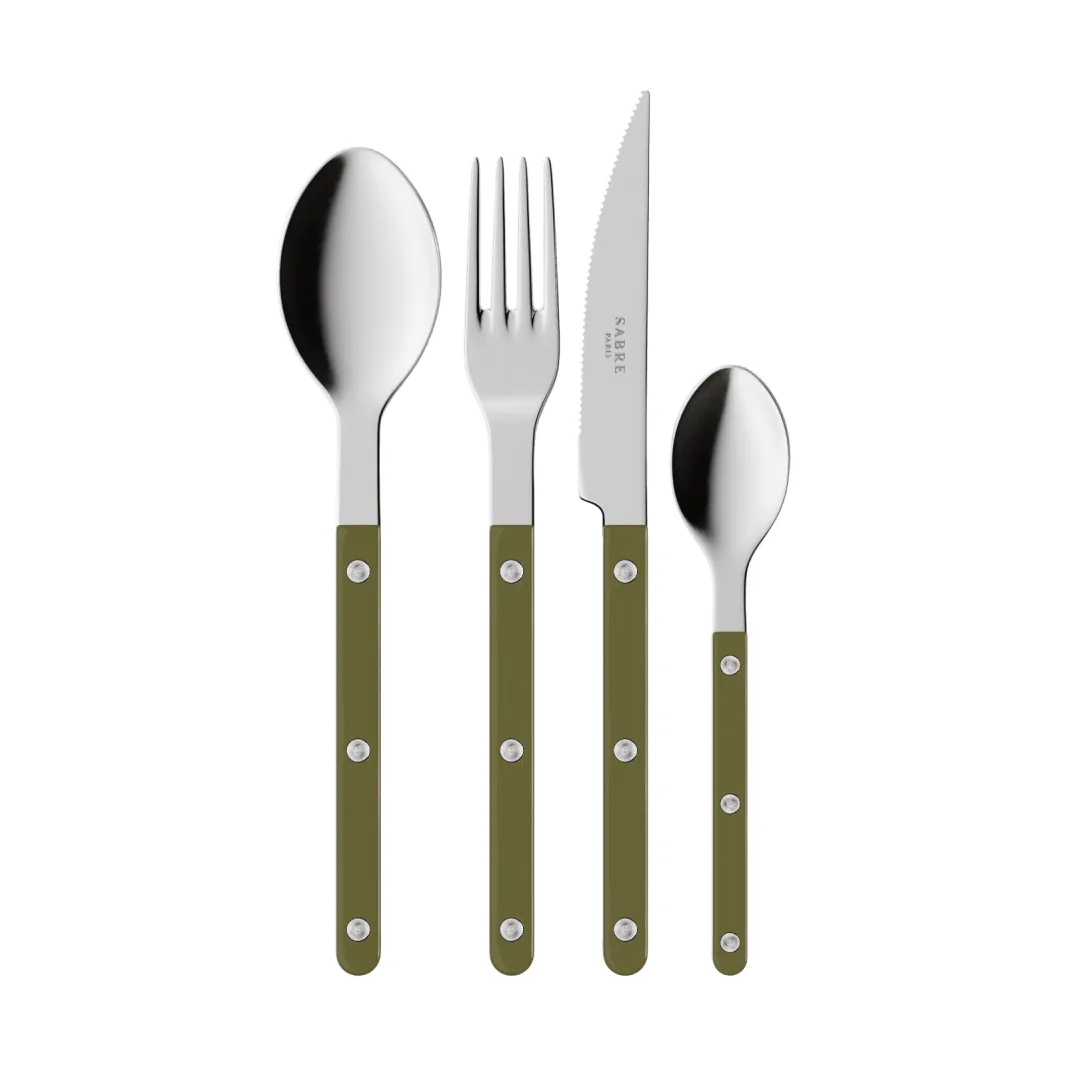 Bistrot solides Besteckset 4-teilig, Green fern SABRE Paris