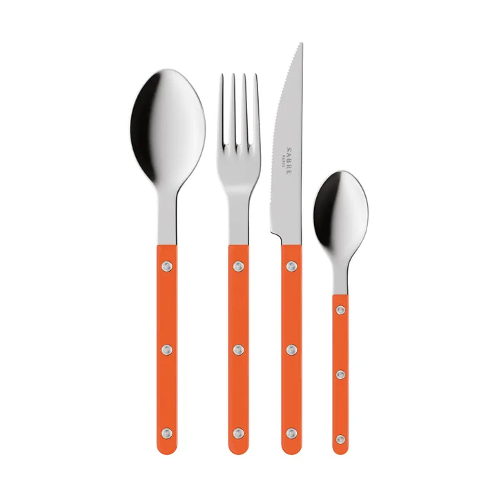 Bistrot solides Besteckset 4-teilig - Orange - SABRE Paris