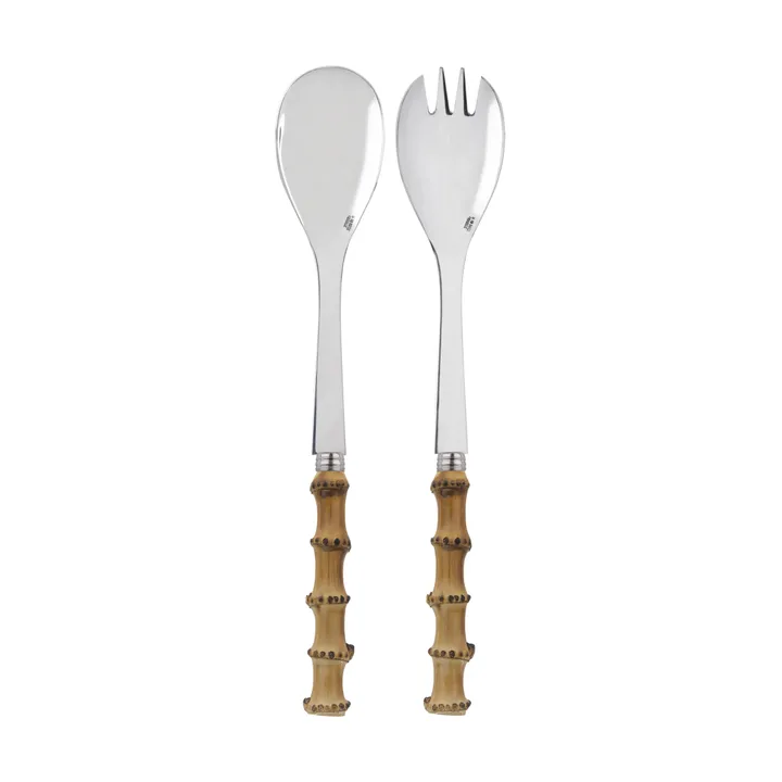 Panda Salatbesteck 2-teilig - Bamboo light - SABRE Paris