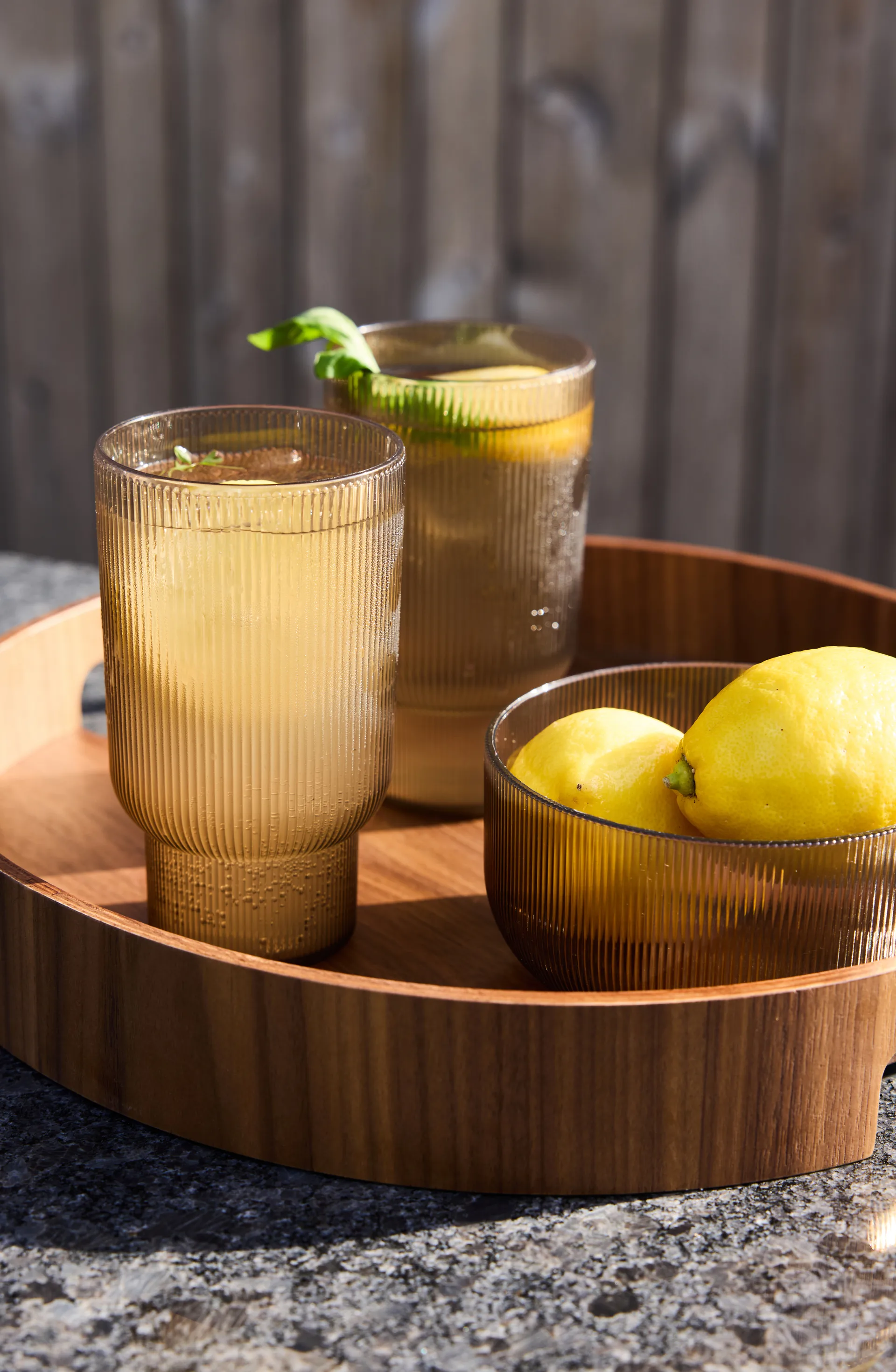 Billi Trinkglas 43 cl 4er Pack, Braun Sagaform