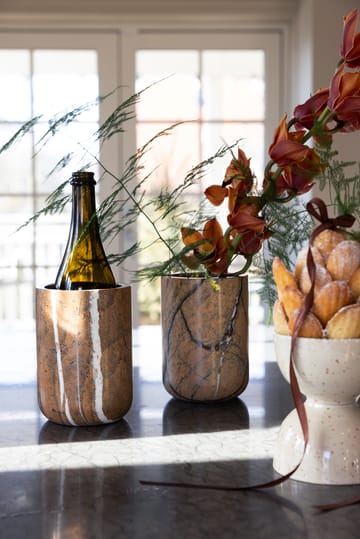 Ditte Schale 2er-Pack - Beige-Weinrot - Sagaform