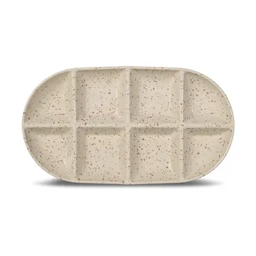 Ditte Servierplatte groß 20x36 cm - Beige-Weinrot - Sagaform