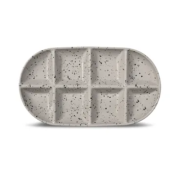 Ditte Servierplatte groß 20x36 cm - Grau-schwarz - Sagaform