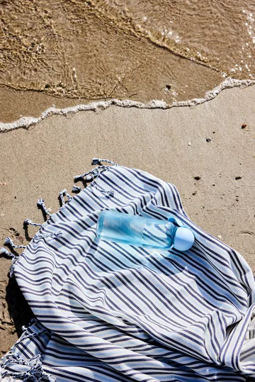 Ella Hamam-Handtuch - Blau, 90x170 cm - Sagaform