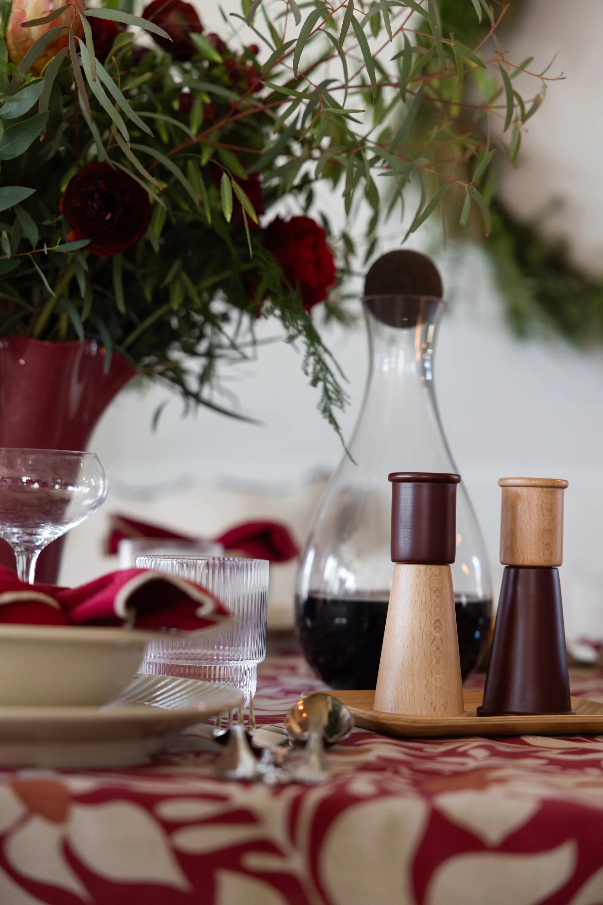 Gurken Salz- und Pfeffermühle klein 2 Teile, Rot-braun Sagaform