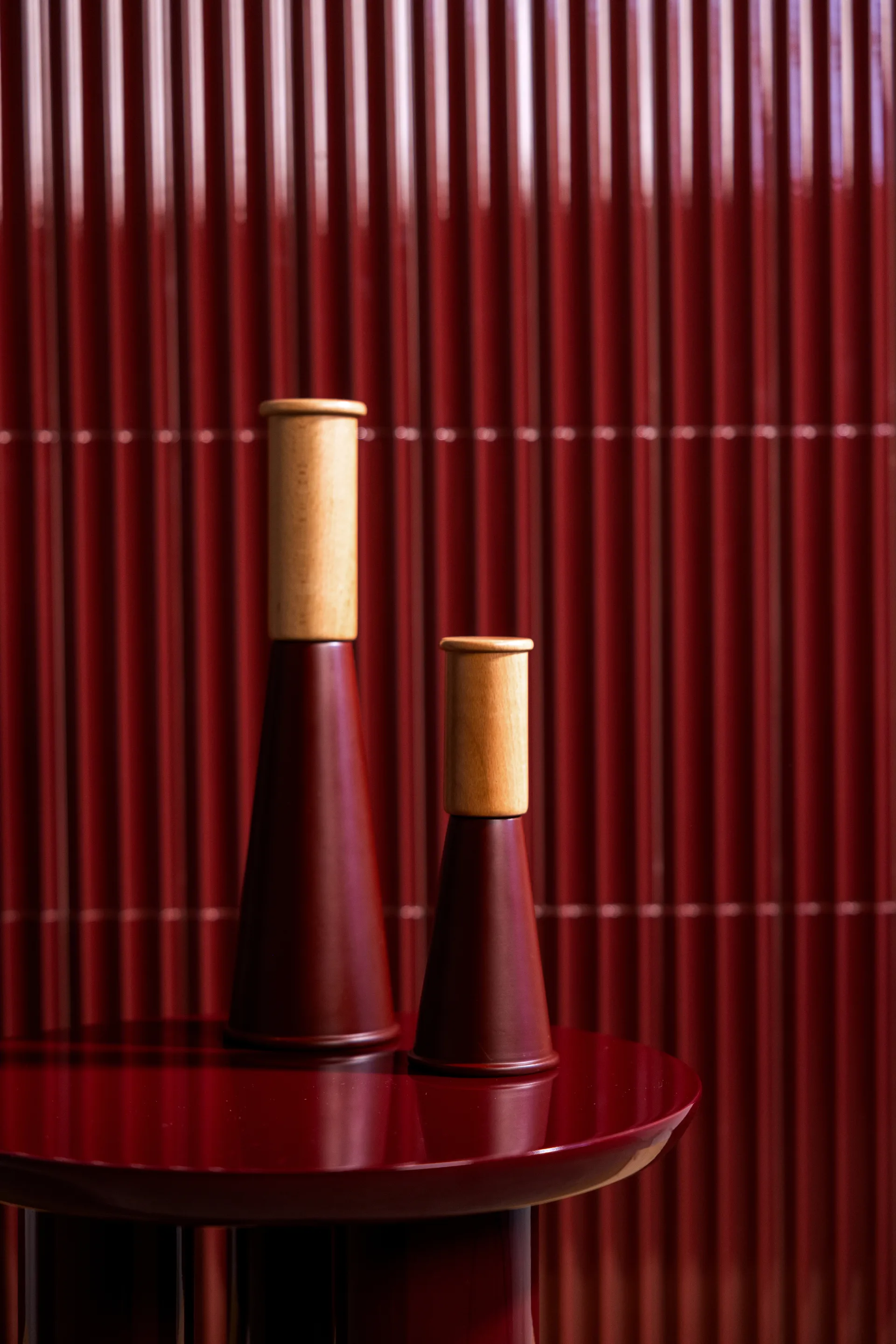 Gurken Salz- und Pfeffermühle mittel 20,5 cm, Rot-braun Sagaform