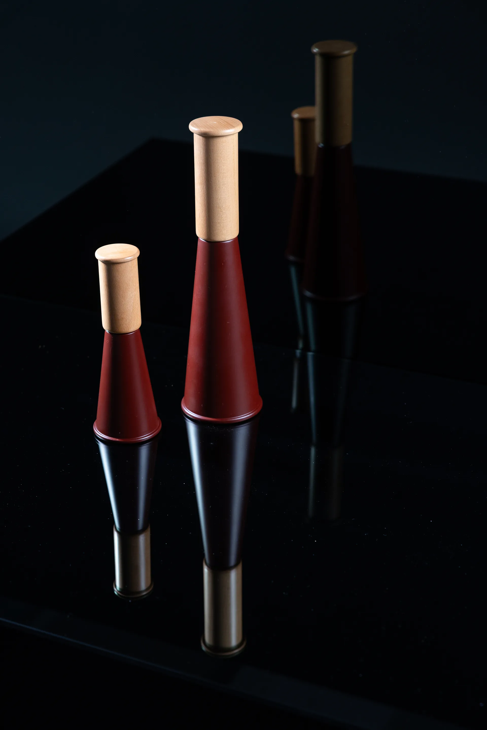 Gurken Salz- und Pfeffermühle mittel 20,5 cm, Rot-braun Sagaform